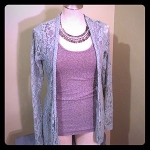 Daytrip blue green lace top.