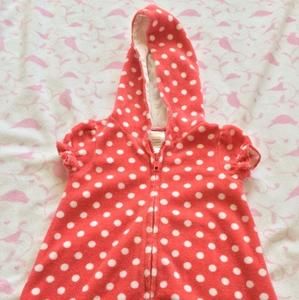 EUC Gymboree polka dot swimsuit cover