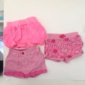 Pink shorts bundle