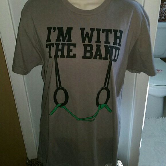 Crossfit tee, "Im with the band", M