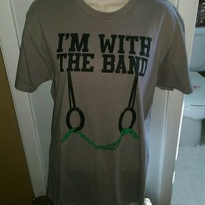 Crossfit tee, "Im with the band", M