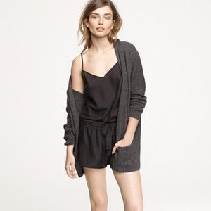 J. Crew Black Silk Romper