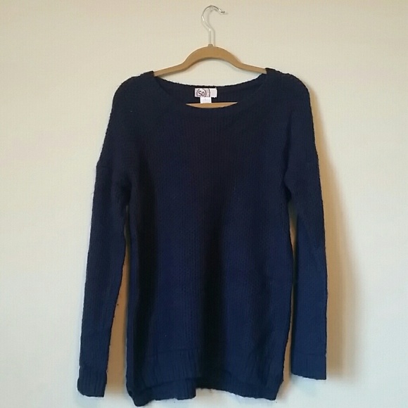 Navy Blue Knitted Sweater