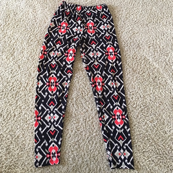 Orange Colorful Leggings