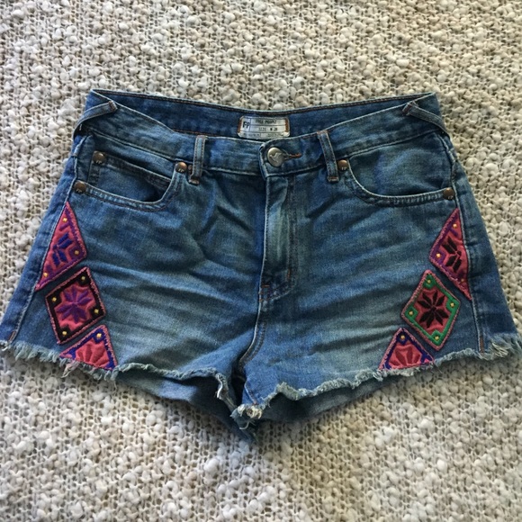 Free People Denim Shorts - Picture 1 of 2