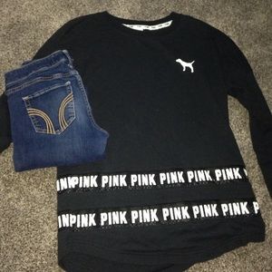 pink sweatshirt