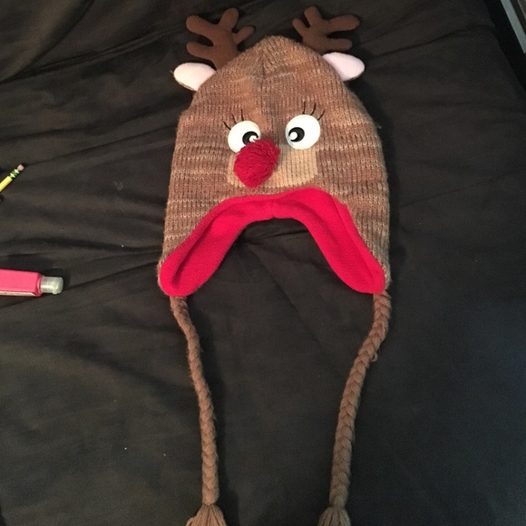Adorable reindeer winter hat