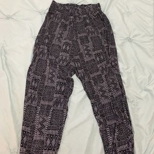 Tribal print joggers
