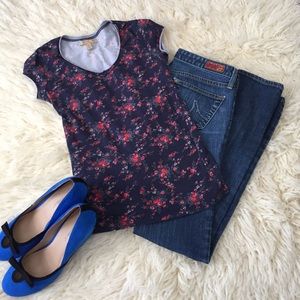 Zara Floral Shirt Sz Small