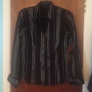 Black button down shirt