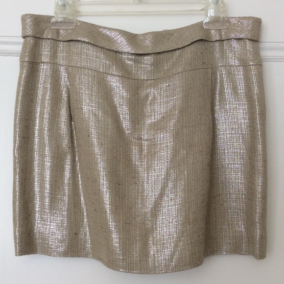 J.Crew Collection Metallic Tweed Mini Skirt