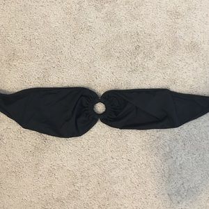 Black Bandeau Swim Top