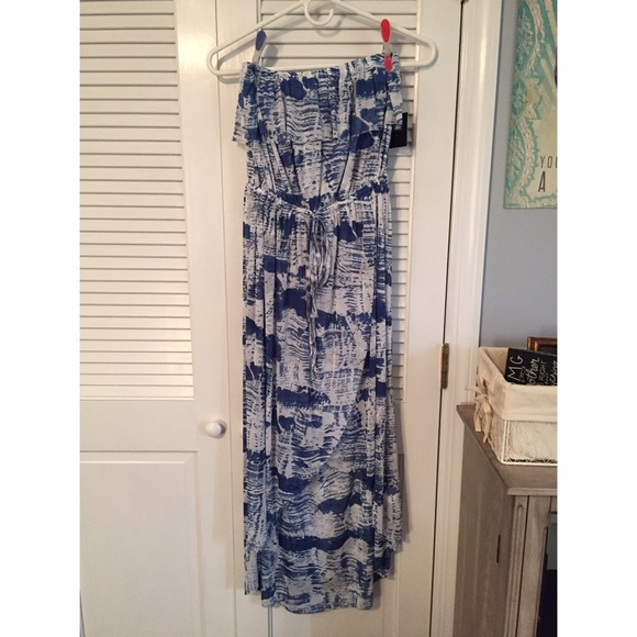 Strapless High Low Dress