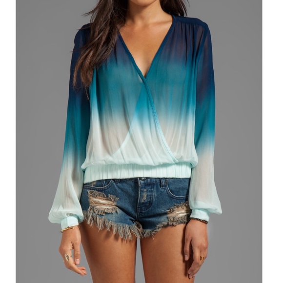 Young Fabulous & Broke Tops - EUC Young, Fabulous and Broke, Astrid Ombré top
