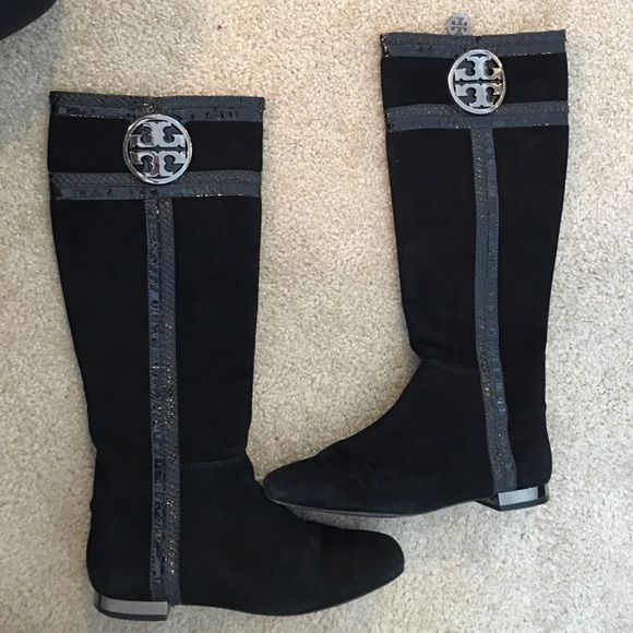 Black Suede Tory Burch Boots