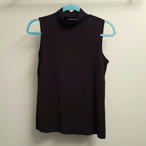 croft and barrow sleeveless mock turtleneck
