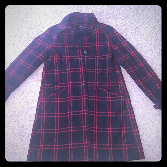 Cute Plaid Wool Coat