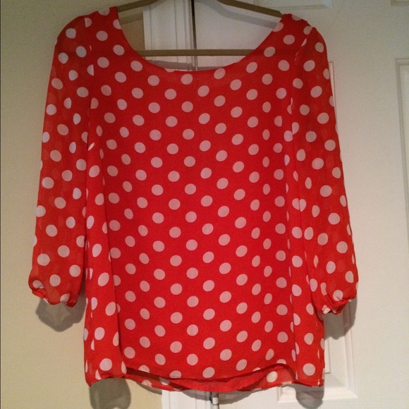 Love 21 blouse with low cut back