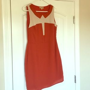 Burnt Orange and Cream colored Dress