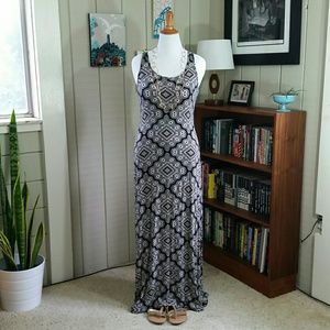 OLD NAVY tribal maxi tank dress