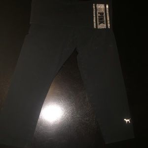 PINK by Victoria's Secret BLING Cropped Yoga Pants