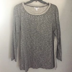 Gray maternity sweater
