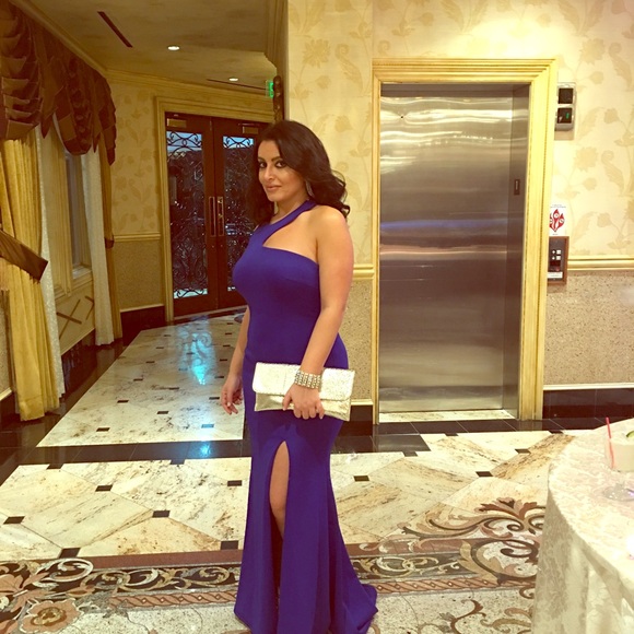 Camille la vie evening dress jersey material