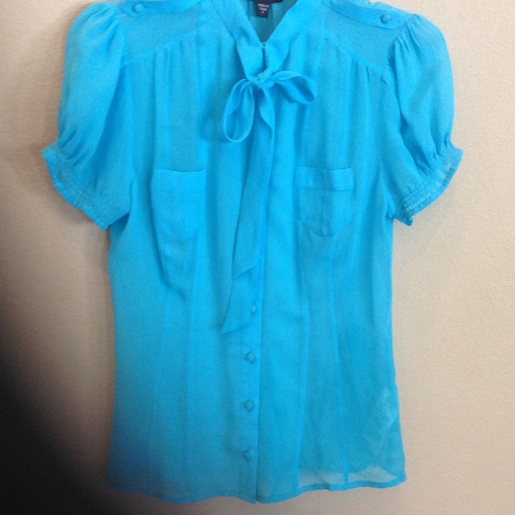 Turquoise Blouse by Bebe