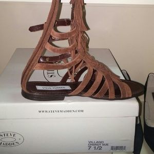 Steve Madden Villano Fringe Gladiator Sandals
