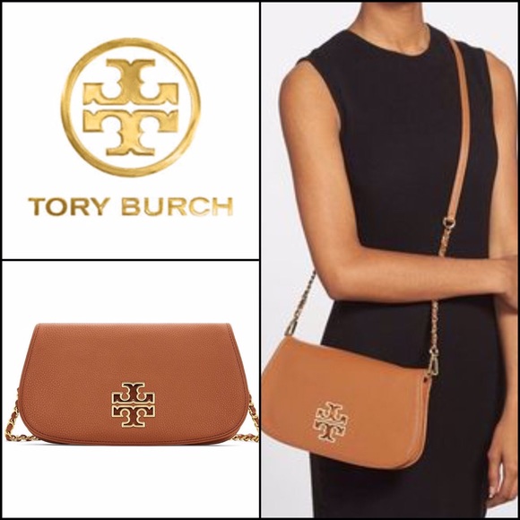Tory Burch Handbags - Tory burch, britten clutch, bark