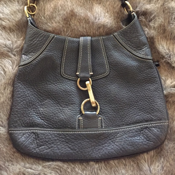 Coach Black Leather Bag - Picture 2 of 4