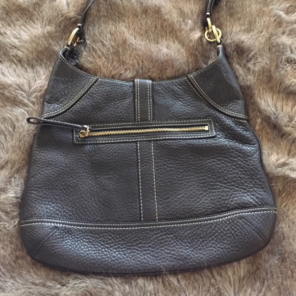 Coach Black Leather Bag - Picture 3 of 4