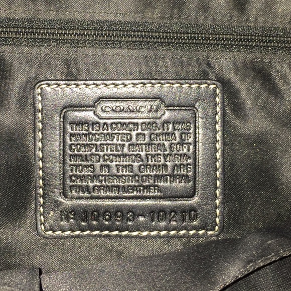 Coach Black Leather Bag - Picture 4 of 4