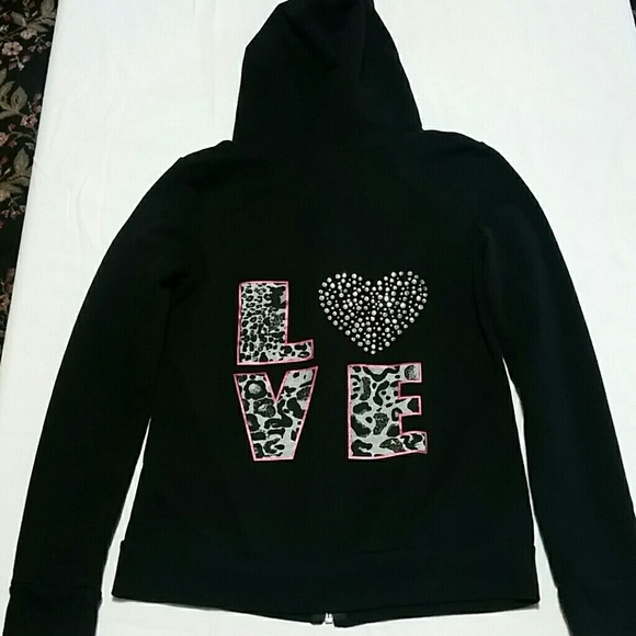 Black zip hoodie