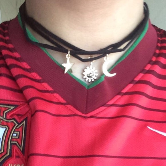 ONLY 2 left!!!!! BOHO TRIPLE CHOKER SET 🌙⭐️💫 - Picture 4 of 4