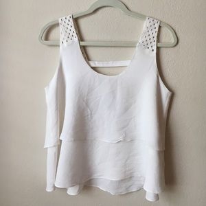 Anthropologie tiered crop top