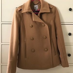 Camel colored pea coat