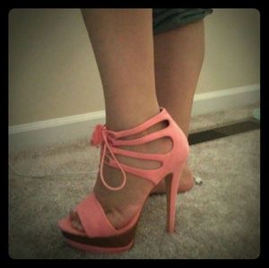 Lace up heels
