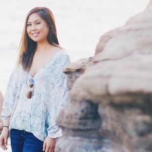 Snake skin print multi color crochet back blouse