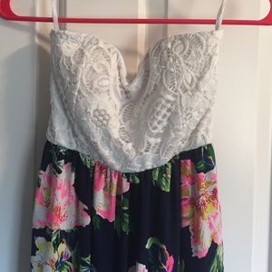 Chocolate- Women's Maxi Dress, Floral