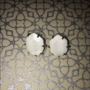Kendra Scott white stud earrings