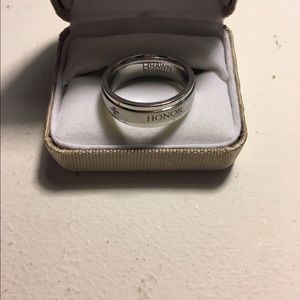 Men's Cobalt Silver Faith Ring