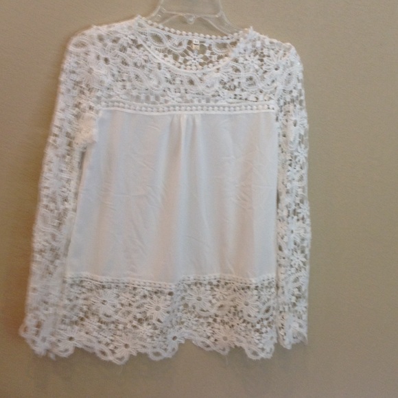 White lace blouse