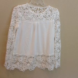 White lace blouse