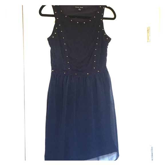 Navy, studded dress