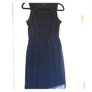 Navy, studded dress
