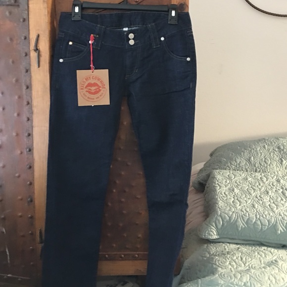 Quality Kiss My Cowhide Jeans - Picture 1 of 2