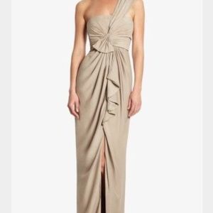 Chic BCBG Max Azria Barbara One-Shoulder Gown