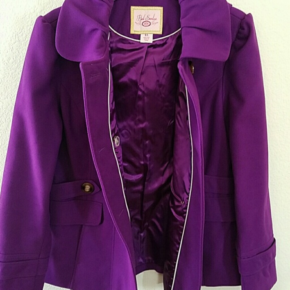 Pink Envelope Juniors Pea Coat NWOT - Picture 4 of 8