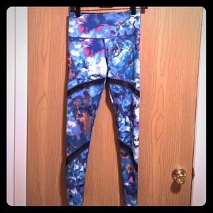 Reflex brand full length legging with mesh detail